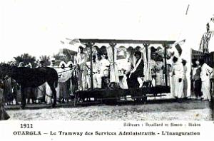 Ouargla - Inauguration du Tramway a Cheval - 1911